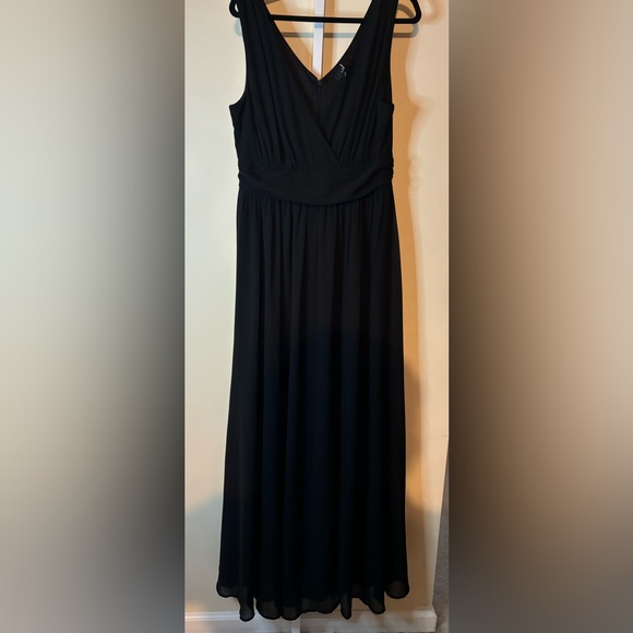 Lulus Dress-Thoughts of Hue Black Surplice Maxi - Picture 12 of 16